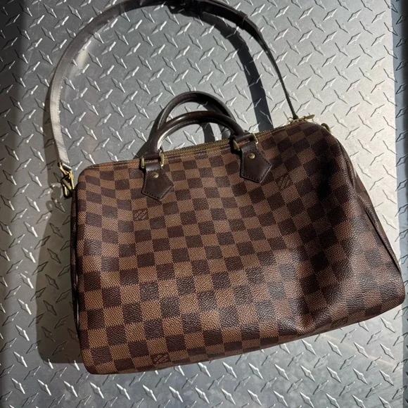 Louis Vuitton Speedy Bandouliere 30 in Damier Ebene - Picture 5 of 16